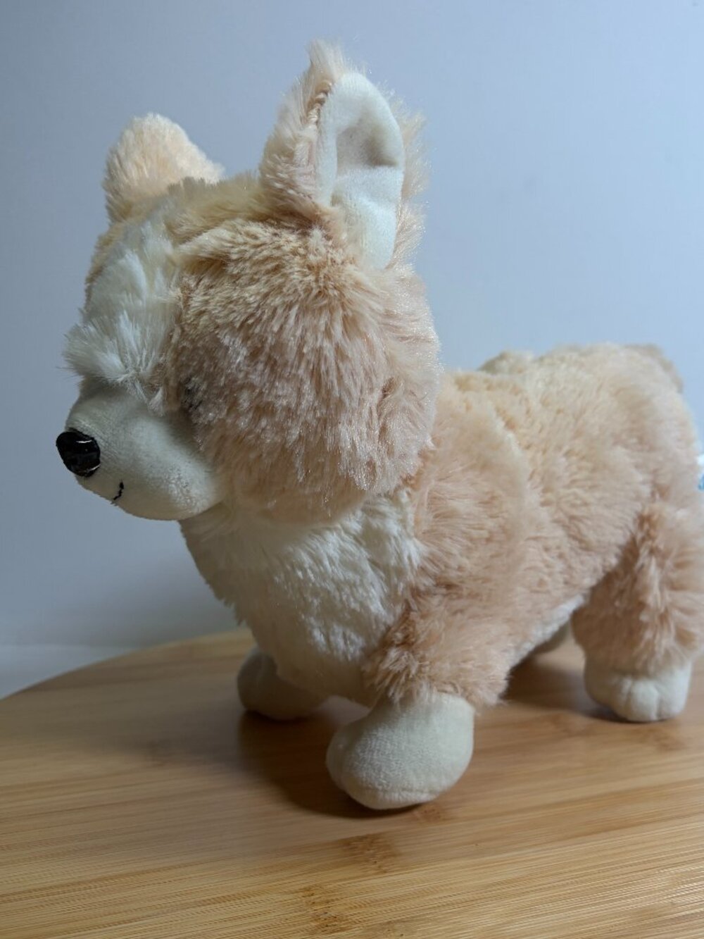Ganz Webkinz WK00032 Corgi Dog Plush 7” Tan White Stuffed Animal No Code